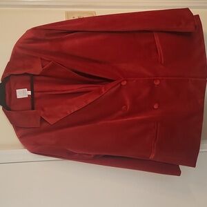 LC Lauren Conrad Double Breasted Notch Collar Velvety Blazer 3X